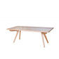 GRANVILLE TASSIE OAK RECTANGULAR DINING TABLE 180CM - MyChocolateWood