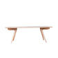 Granville Solid Tassie Oak Rectangular Dining Table 210cm - Chocolate Wood