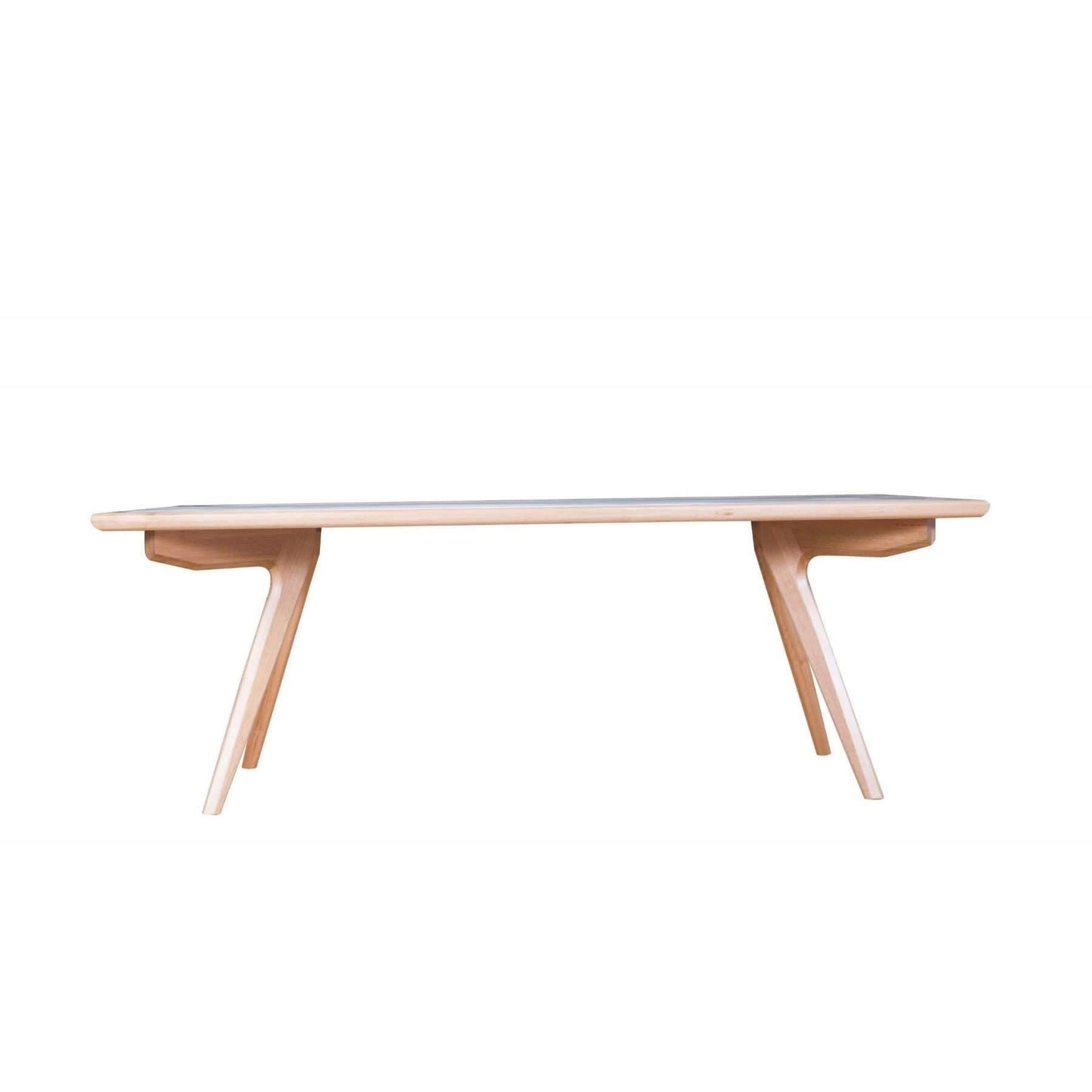 Granville Solid Tassie Oak Rectangular Dining Table 210cm - Chocolate Wood