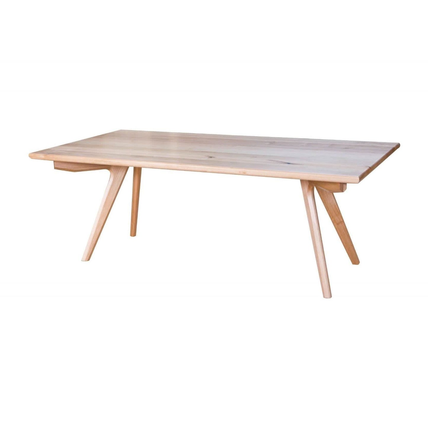 Granville Solid Tassie Oak Rectangular Dining Table 210cm - Chocolate Wood