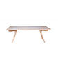 Granville Solid Tassie Oak Rectangular Dining Table 240cm - Chocolate Wood
