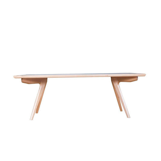 GRANVILLE TASSIE OAK RECTANGULAR DINING TABLE 2400MM - MyChocolateWood