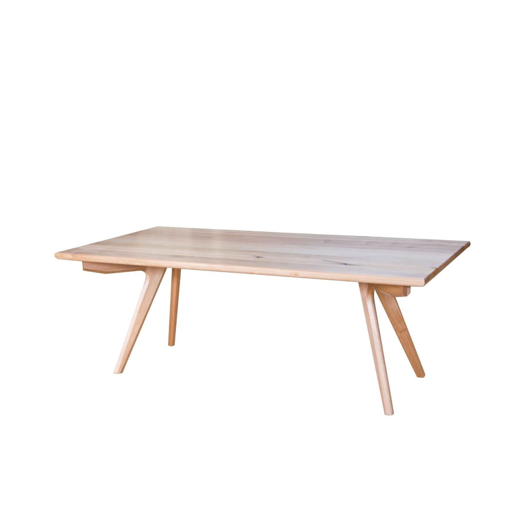 GRANVILLE TASSIE OAK RECTANGULAR DINING TABLE 2400MM - MyChocolateWood