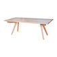 Granville Solid Tassie Oak Rectangular Dining Table 240cm - Chocolate Wood