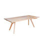 Granville Solid Tassie Oak Rectangular Dining Table 240cm - Chocolate Wood