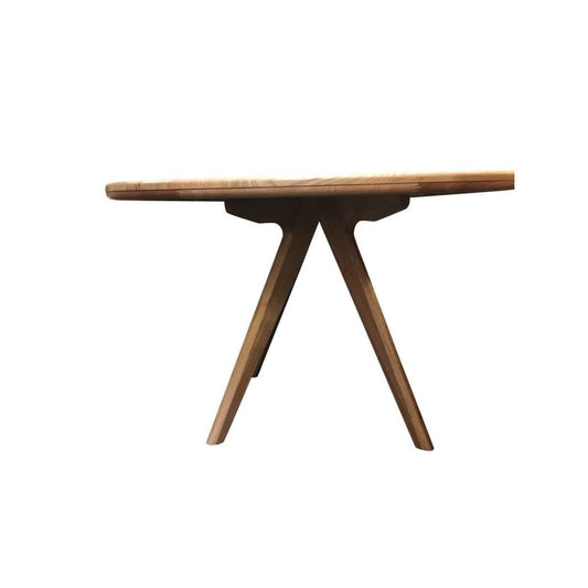 GRANVILLE TASSIE OAK ROUND DINING TABLE 130CM DIAMETER