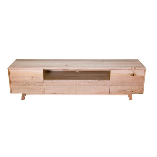GRANVILLE TASSIE OAK TV UNIT 194CM WITH 2 DOORS & 2 DRAWERS