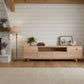 GRANVILLE TASSIE OAK TV UNIT 194CM WITH 2 DOORS & 2 DRAWERS - MyChocolateWood