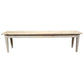 HAMPTON GREYWASHED OAK DINING BENCH 113CM - MyChocolateWood