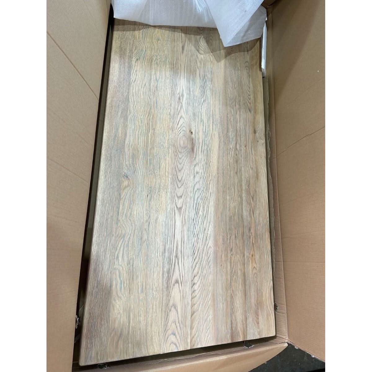 HAMPTON GREYWASHED OAK DINING TABLE 150CM - MyChocolateWood