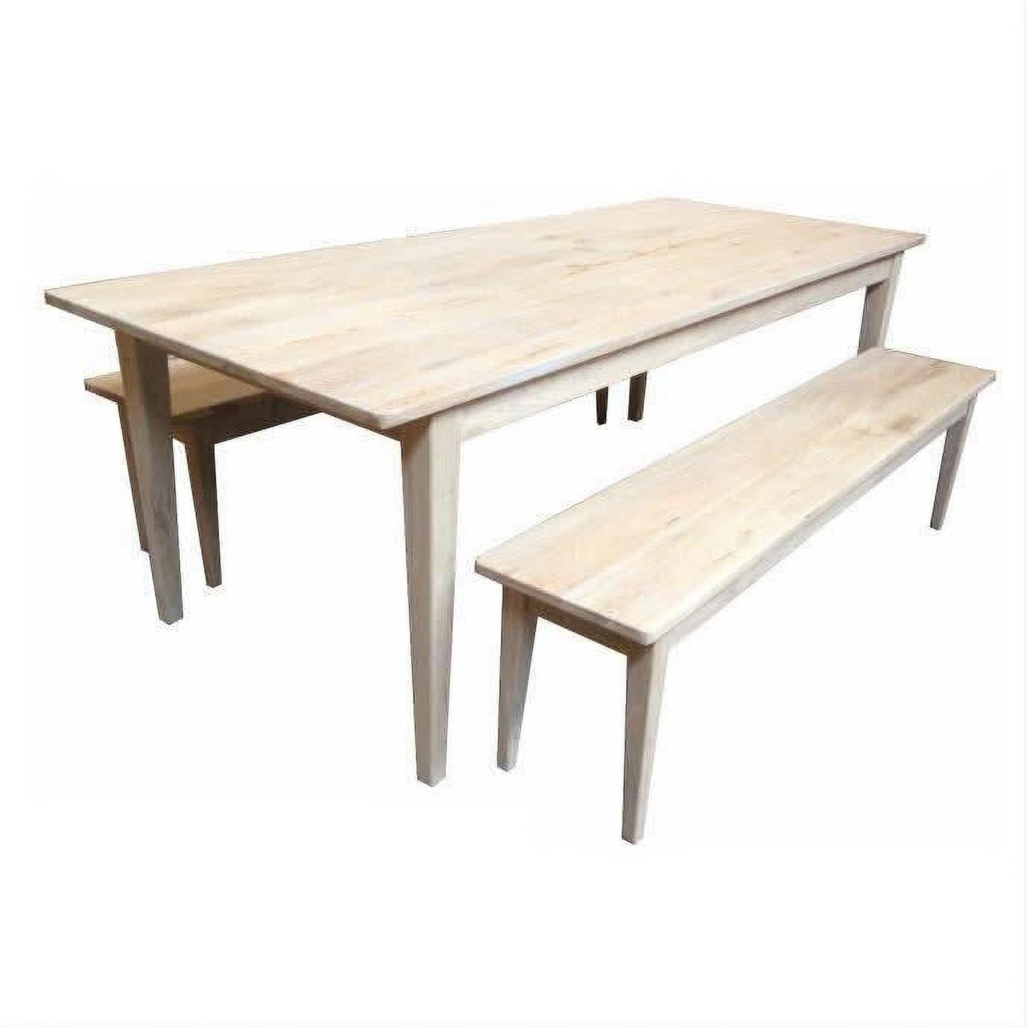 Hampton Greywashed Oak Dining Table 180cm - Chocolate Wood