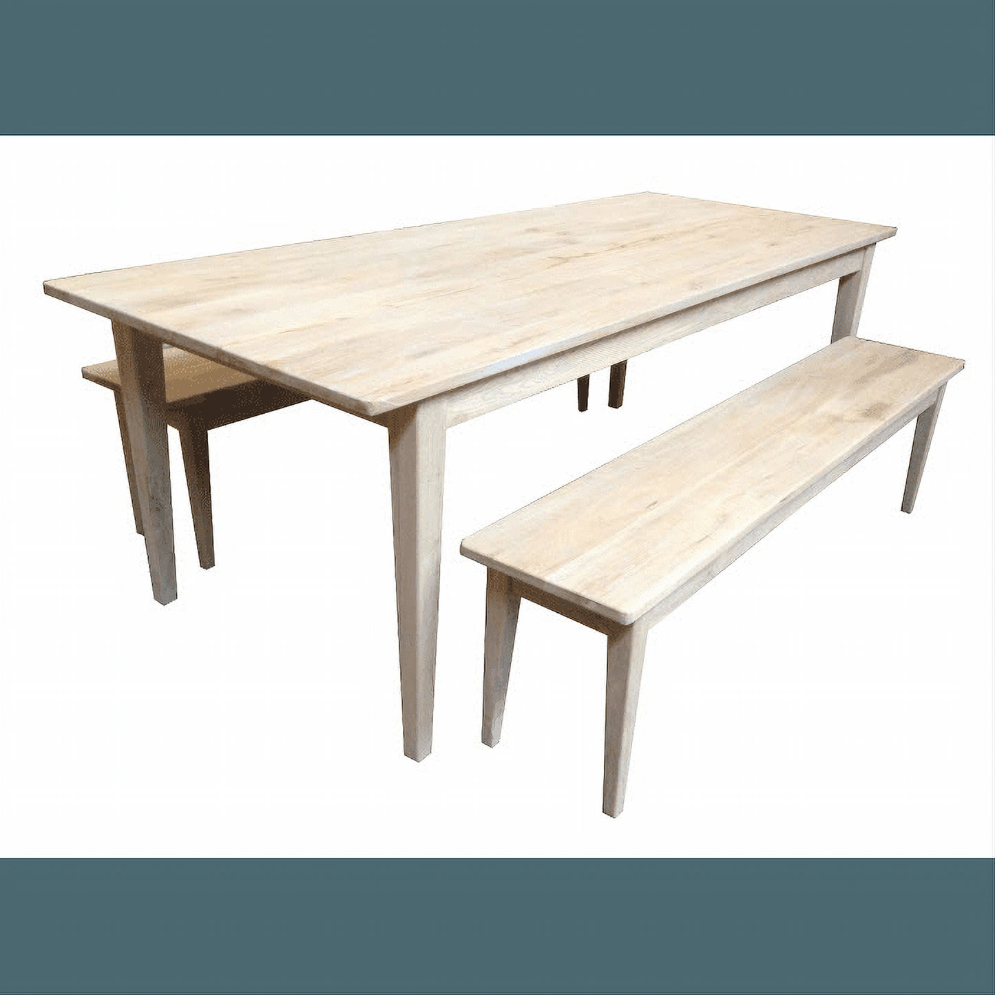 Hampton Greywashed Oak Dining Table 220cm - Chocolate Wood
