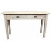 HAMPTON GREYWASHED OAK HALL TABLECONSOLE 140CM - MyChocolateWood