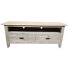 HAMPTON GREYWASHED OAK TV UNIT 140CM