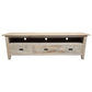 Hampton Greywashed Oak TV / Entertainment Unit 180cm - Chocolate Wood