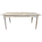 HAMPTONS SOLID OAK STYLE DINING TABLE IN WHITEWASH COLOUR 180CM - MyChocolateWood