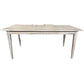 Hamptons Whitewashed Oak Dining Table 180cm - Chocolate Wood
