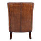 HAREWOOD VINTAGE LEATHER ARMCHAIR IN TOFFEE - MyChocolateWood