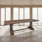 Harlow Parquet Reclaimed Elm Dining Table 250cm - Chocolate Wood