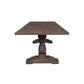 Harlow Parquet Reclaimed Elm Dining Table 250cm - Chocolate Wood