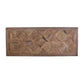 Harlow Parquet Reclaimed Elm Dining Table 250cm - Chocolate Wood