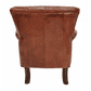 HARPER AGED LEATHER ARMCHAIR - MyChocolateWood