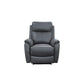 HAWES 3 PIECE ELECTRIC RECLINER 3-SEATER SOFA & 2 ARMCHAIRS GUNMETAL COLOUR - MyChocolateWood