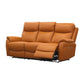 Hawes 3-Piece Electric Recliner Suite in Tangerine - Chocolate Wood