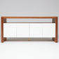 HELENA AUSTRALIAN BLACKWOOD 4 DOORS BUFFFET/SIDEBOARD IN WHITE POLYURETHANE AUSTRALIAN CUSTOM MADE - MyChocolateWood