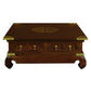 HIROKO CHINESE STYLE SOLID MAHOGANY SQUARE COFFEE TABLE 4 DRAWERS IN MAHOGANY COLOUR - MyChocolateWood
