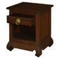HIROKO OPIUM STYLE LEG 1 DRAWER & 1 SHELF BEDSIDE TABLE - MAHOGANY - MyChocolateWood
