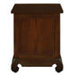 HIROKO OPIUM STYLE LEG 1 DRAWER & 1 SHELF BEDSIDE TABLE - MAHOGANY - MyChocolateWood