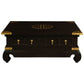 Hiroko Solid Mahogany Chinese Style Rectangular Coffee Table in Chocolate - Chocolate Wood