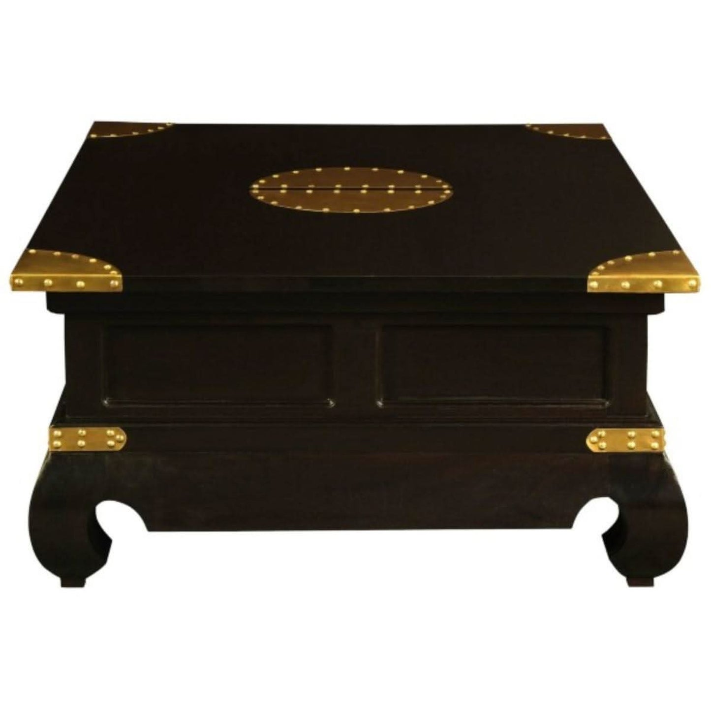 Hiroko 4-Drawer Rectangular Coffee Table in Chocolate - Chocolate Wood