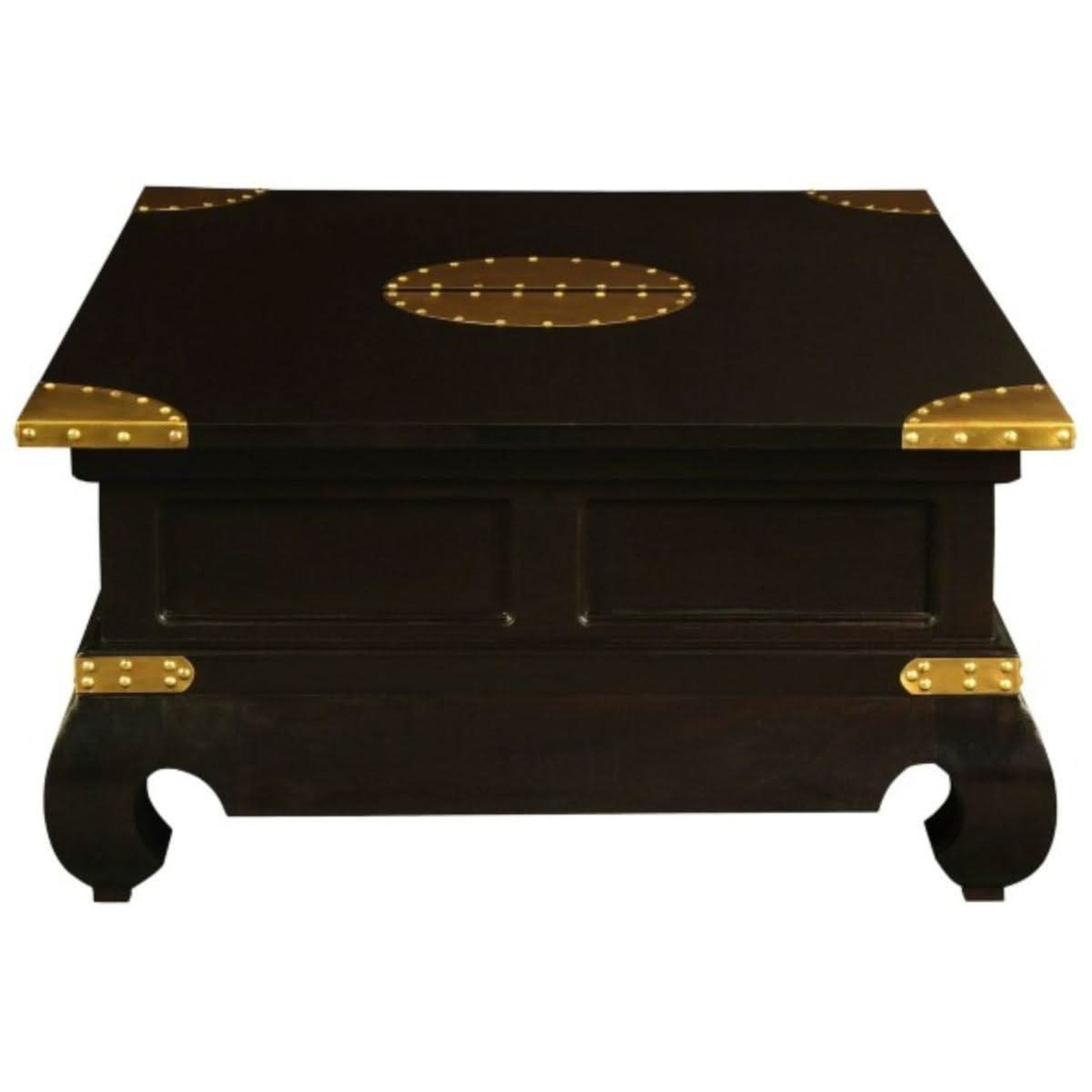 Hiroko 4-Drawer Rectangular Coffee Table in Chocolate - Chocolate Wood