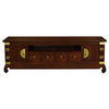 HIROKO SOLID MAHOGANY CHINESE STYLE TV UNIT 2 DOORS & 4 DRAWERS IN MAHOGANY 190CM
