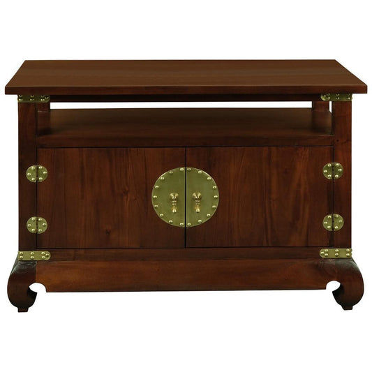 HIROKO SOLID MAHOGANY CHINESE STYLE TV UNIT IN MAHOGANY 97CM