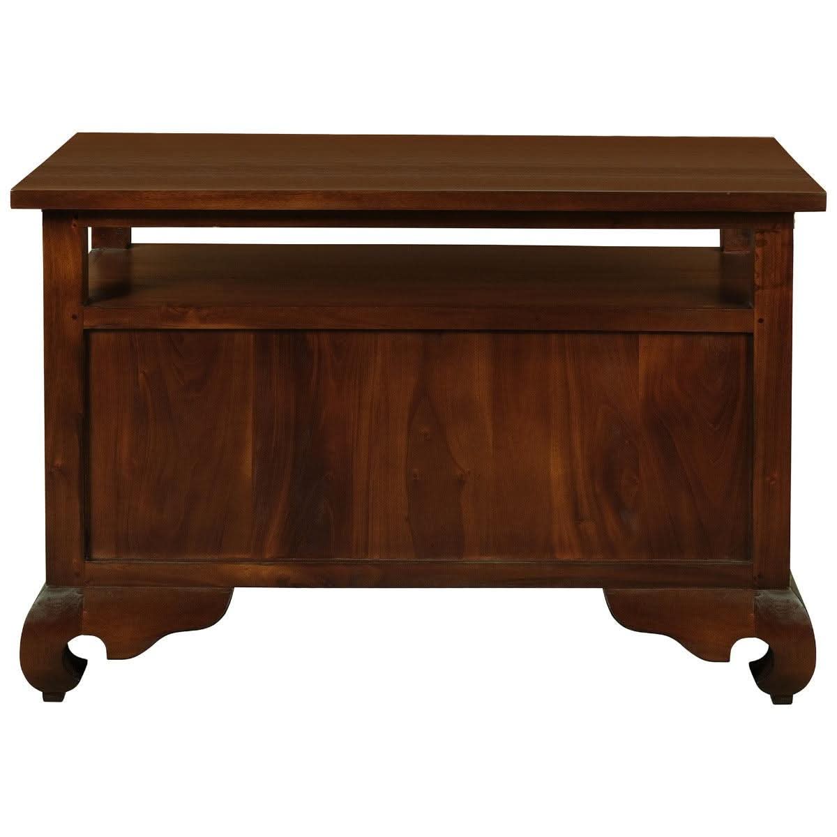 HIROKO SOLID MAHOGANY CHINESE STYLE TV UNIT IN MAHOGANY 97CM - MyChocolateWood