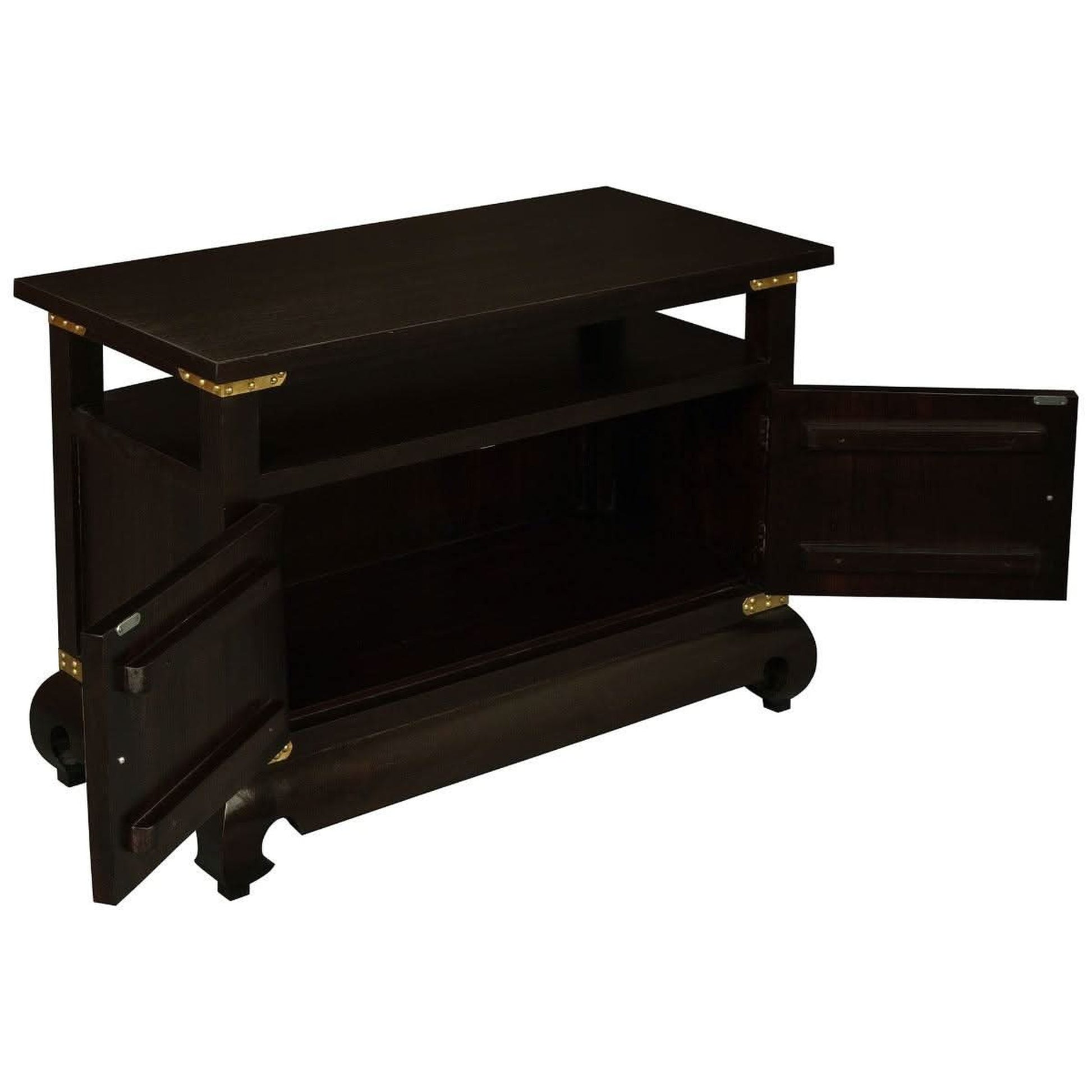 Hiroko TV / Entertainment Unit 97cm in Chocolate - Chocolate Wood