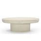 HORIZON OBLONG 120CM COFFEE TABLE MANGO WOOD/ CREAM CONCRETE FINISH - MyChocolateWood