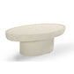 HORIZON OBLONG 120CM COFFEE TABLE MANGO WOOD/ CREAM CONCRETE FINISH - MyChocolateWood