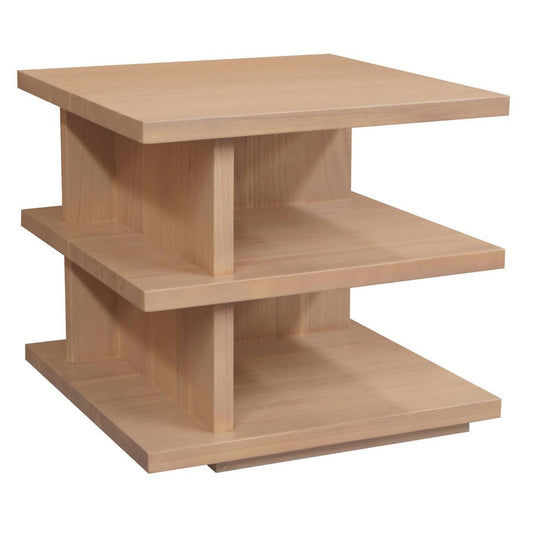 HUDSON SQUARE SIDE/LAMP TABLE IN WHITE CEDAR TIMBER NATURAL