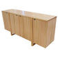 IBARRA SOLID & VENEER BLUE GUM TIMBER 4-DOOR BUFFET SIDEBOARD NATURAL - MyChocolateWood