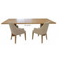 IBARRA SOLID & VENEER BLUE GUM TIMBER  RECTANGULAR DINING TABLE NATURAL 210CM - MyChocolateWood