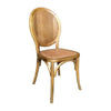 ISLANDER RECYCLED ELM TIMBER DINING CHAIR OPEN RATTAN WEAVE NATURAL 44X55X95(H) CM