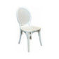 ISLANDER RECYCLED ELM TIMBER DINING CHAIR OPEN RATTAN WEAVE WHITE 44X55X95(H) CM - MyChocolateWood