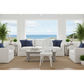 Islander Recycled Elm Dining Chair in White - Chocolate Wood