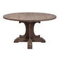 IVERSON OLD ELMWOOD ROUND PEDESTAL DINING TABLE NATURAL ELM COLOUR 140CM - MyChocolateWood