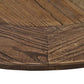 IVERSON OLD ELMWOOD ROUND PEDESTAL DINING TABLE NATURAL ELM COLOUR 140CM - MyChocolateWood