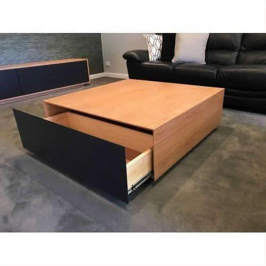 JANNA SOLID AMERICAN OAK COFFEE TABLE MADE TO ORDER